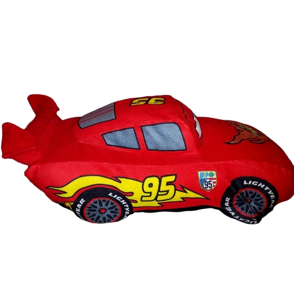 Pixar Cars Lightning McQueen Large Plush - Picture 3 of 4